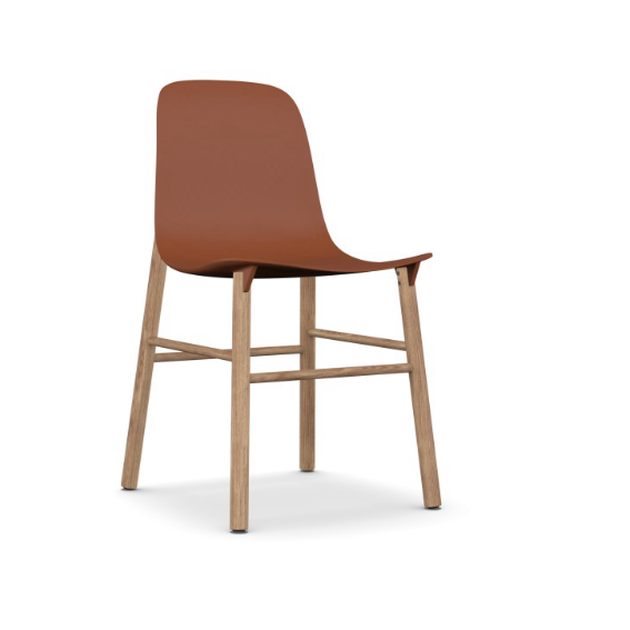 kristalia sharkyterracotta gestell eiche