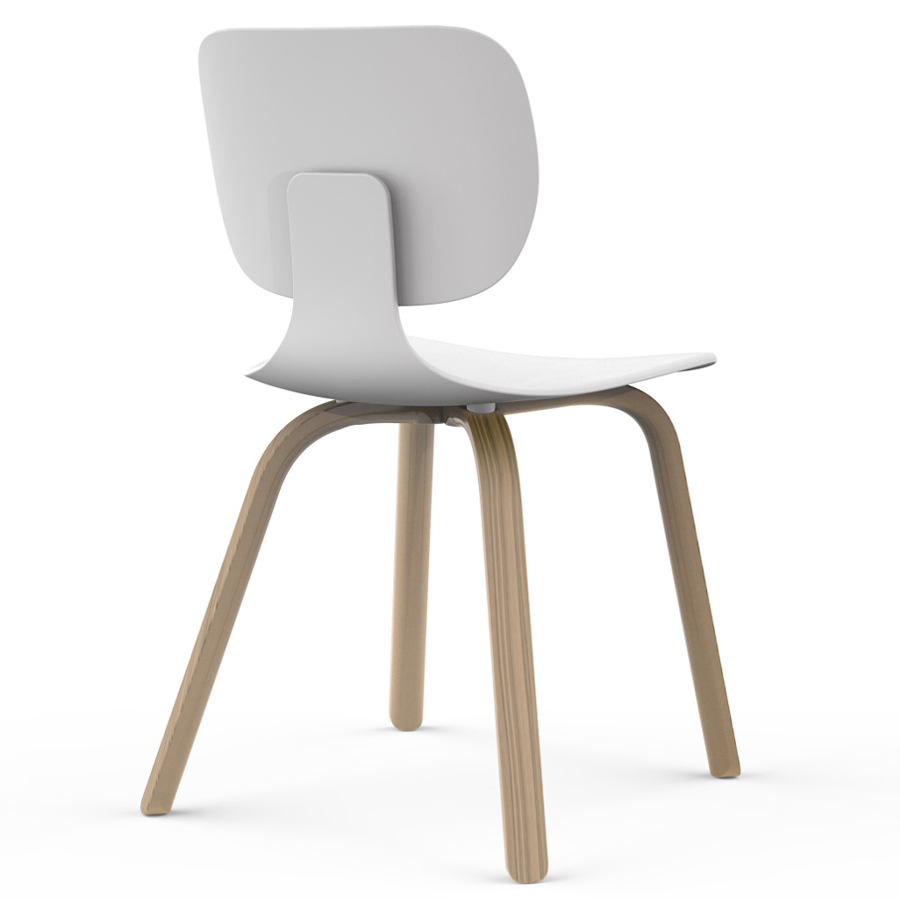 Klöber CoMeet com66 - mit Holzgestell in Eiche - Rückseite