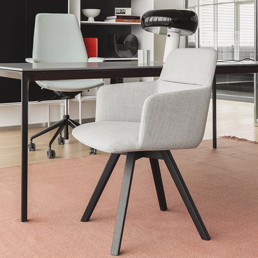 lapalma Foil S590 Gestell Esche schwarz gebeizt offenporig - Bezug Remix 0123 - Seite