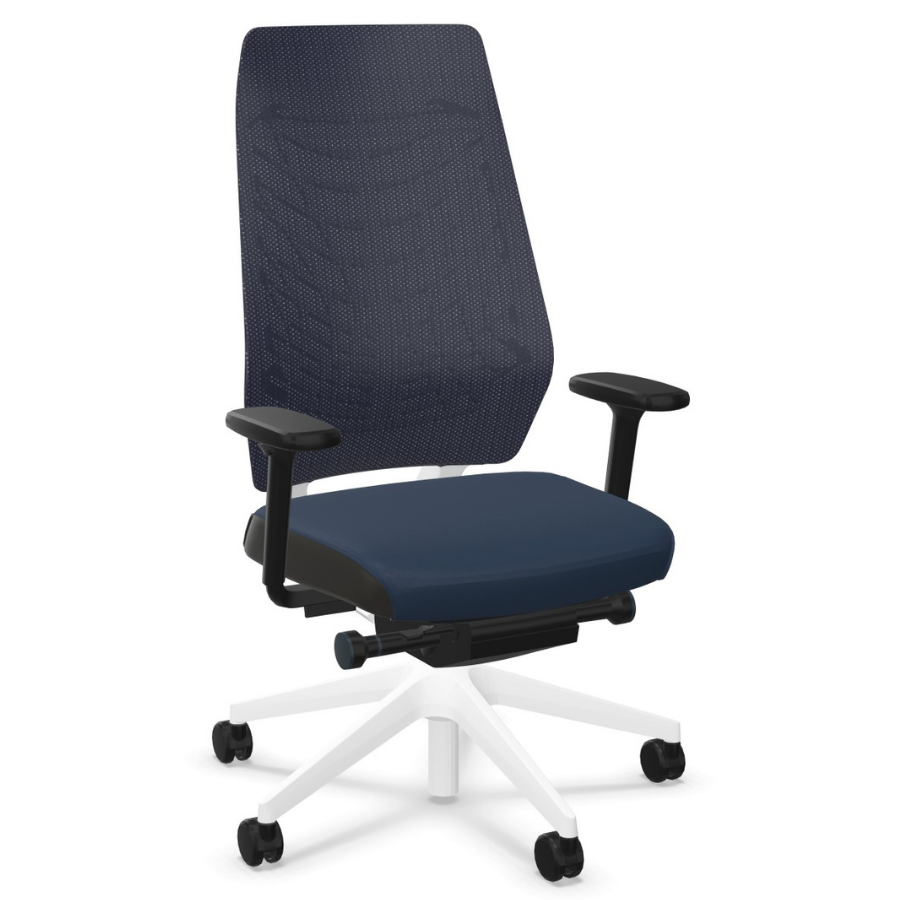 Interstuhl JOYCEis3 (JC21C, JC217) Netzfarbe kobaltblau Polsterfarbe saphirblau