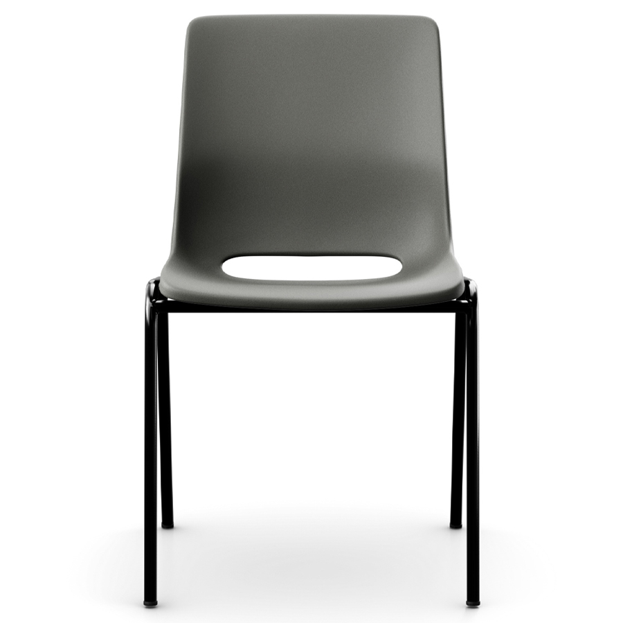 Profim Ana ungepolstert | Schale in Charcoal grey | Gestell in Schwarz