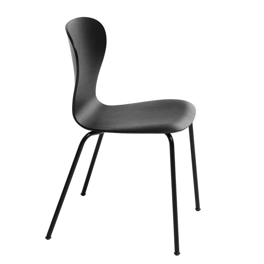 THONET S 220 Formholz-Stuhl | Edelholz Eiche schwarz | Seitenansicht