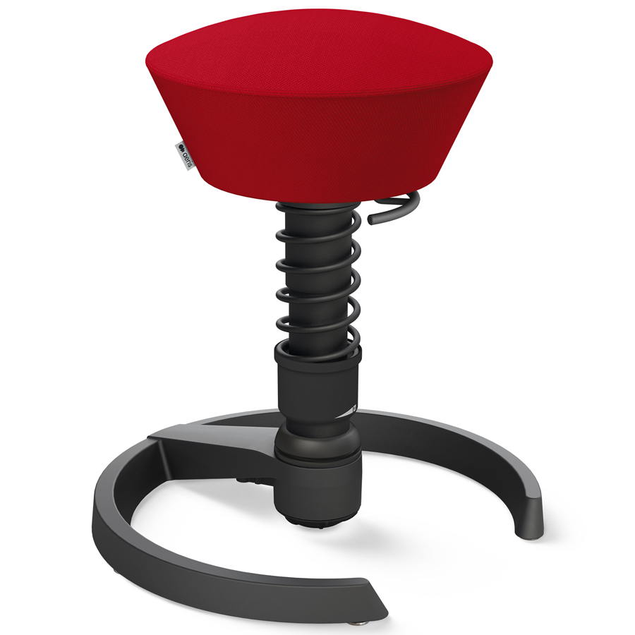 Aeris Swopper Select Wolle rot - Gleiter - Gestell schwarz - Standardfeder