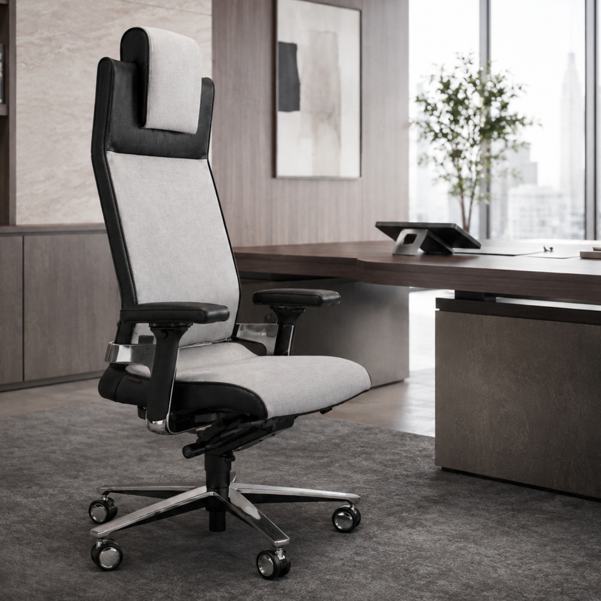 Züco Chefsessel LACINTA EL 0595 | Leder-Stoff-Bezug