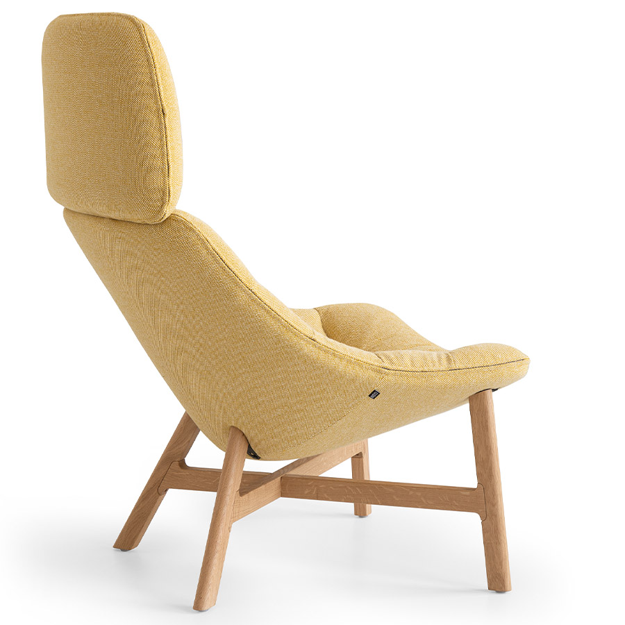 Noti Mishell Soft XL Sessel mit Holzbeinen Stoff Hallingdal 65 407