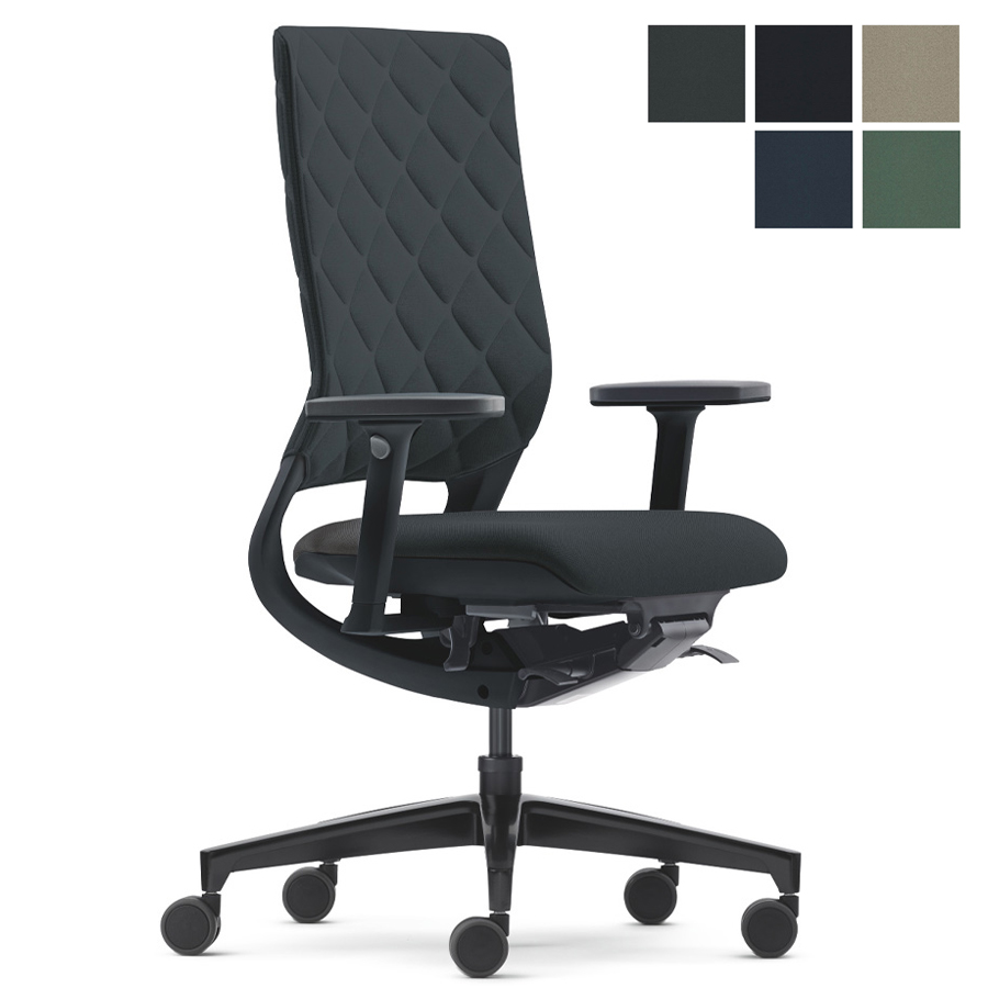 Klöber Mera Diamond schwarz Polster Cura schwarz