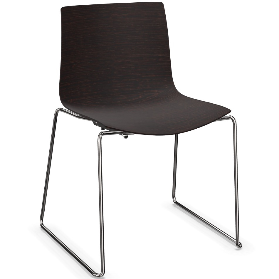 Arper Catifa 0378 Kufenstuhl Farbe Wenge