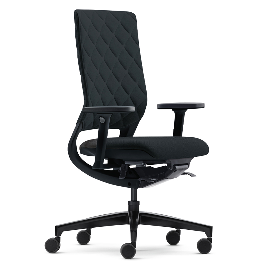 Klöber Mera Diamond schwarz Polster Cura schwarz (0500)