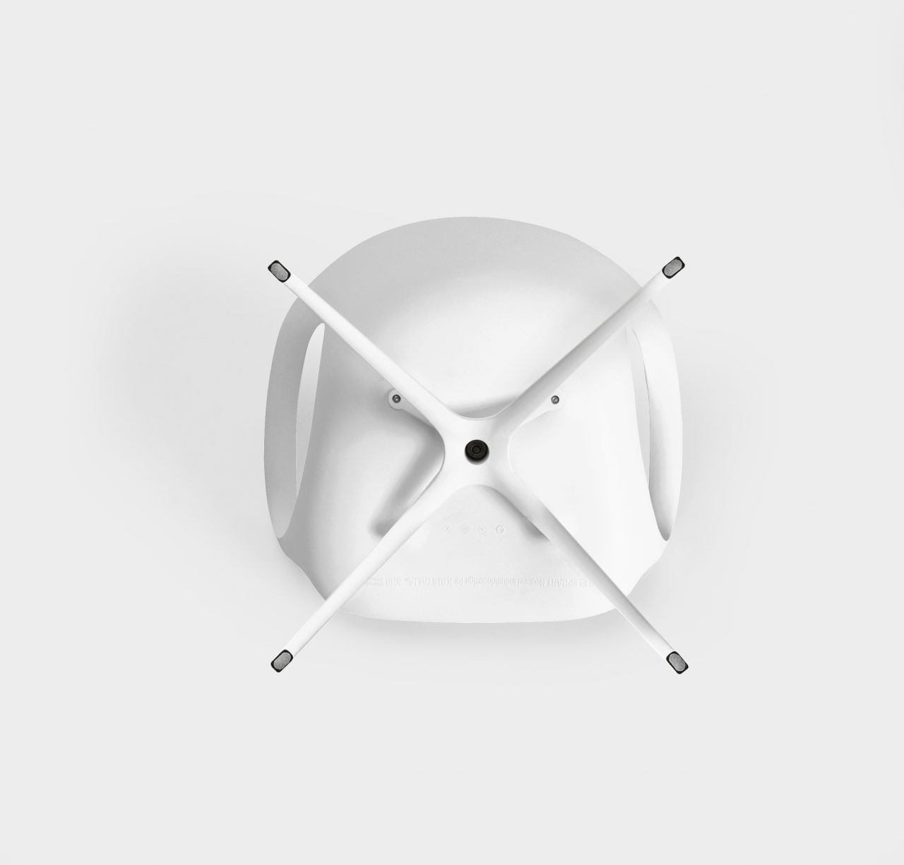 Kristalia Elephant mit Drehgestell weiss