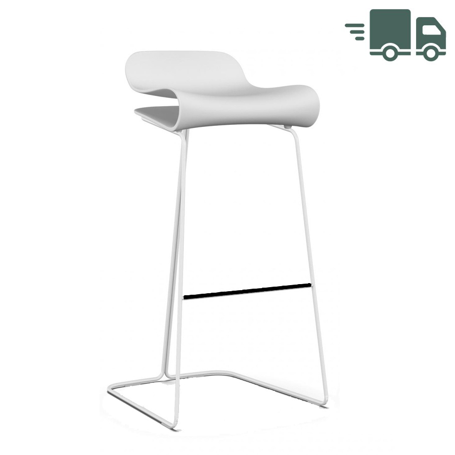 Kristalia BCN Barhocker weiß - Höhe 76cm