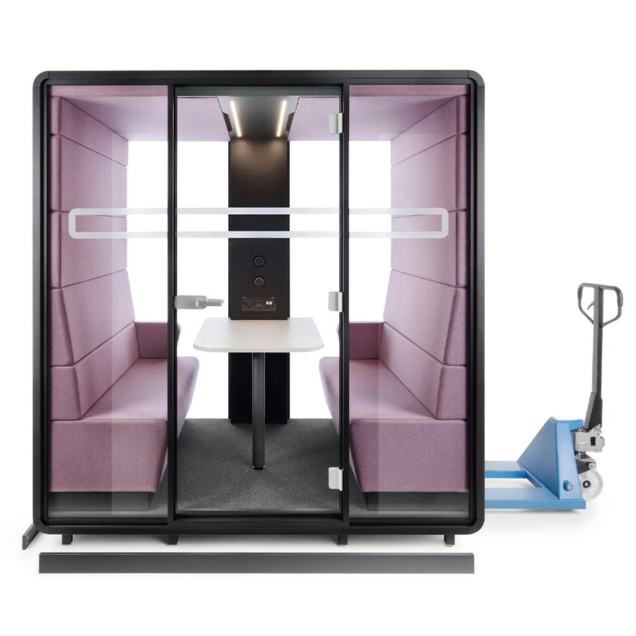 Hushoffice Hushmeet Akustikbox konfigurierbar in Wool Orchid