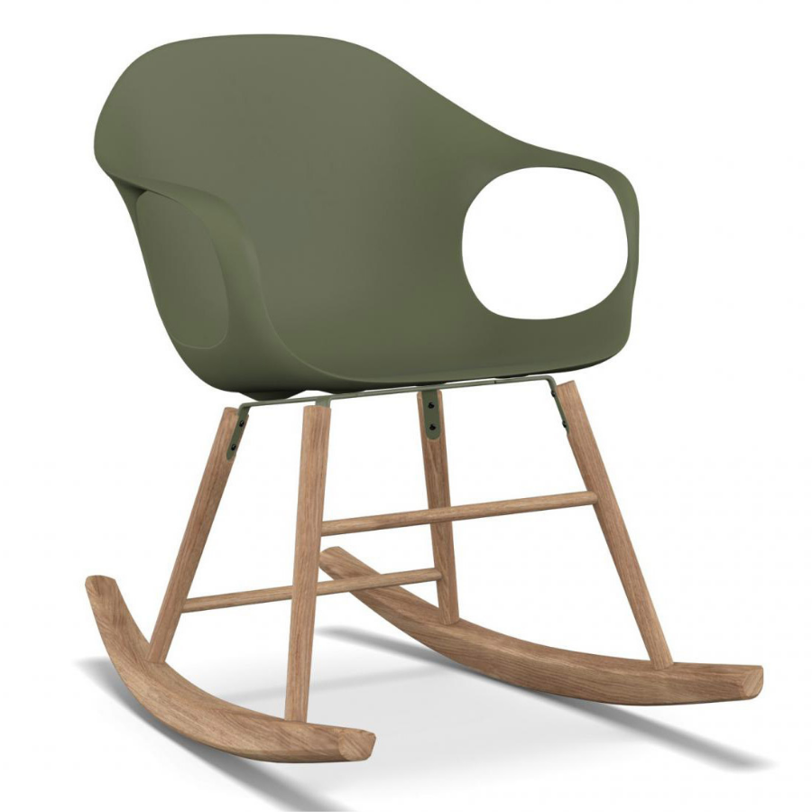 Kristalia ELEPHANT Schaukelstuhl mit Eichenholz