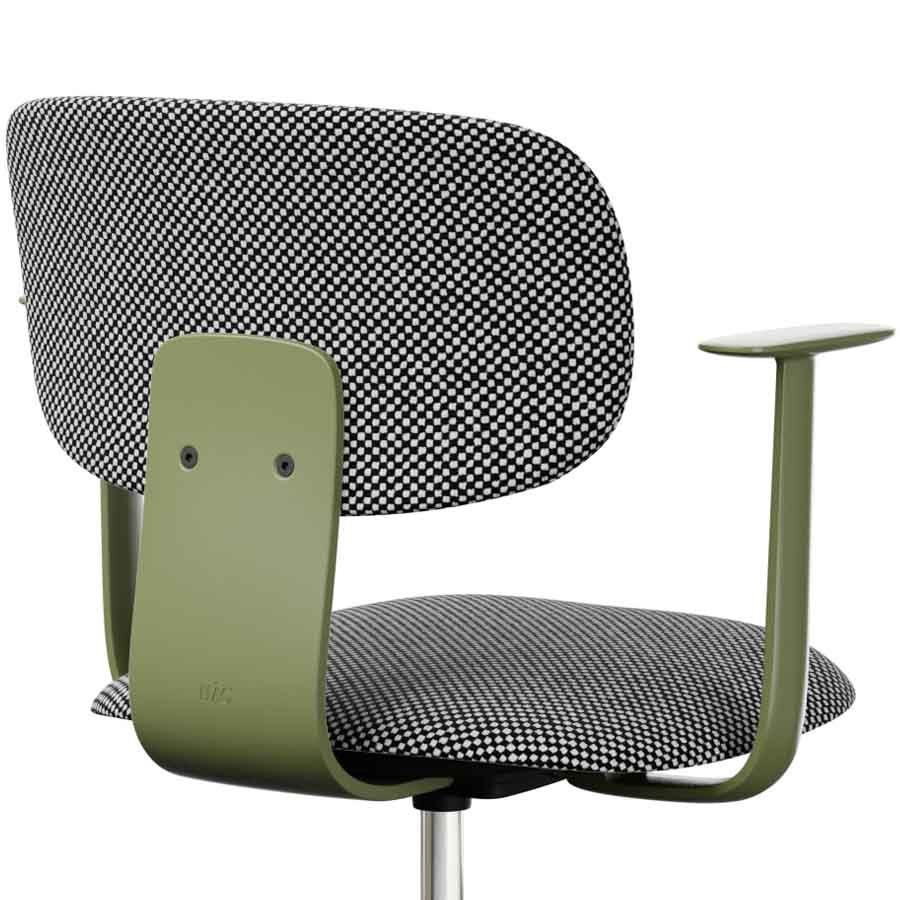 HAG Tion 2160 Bürostuhl Moss Grey - Sitz u. Rücken gepolstert Stoff Sisu 165 - Nahaufnahme