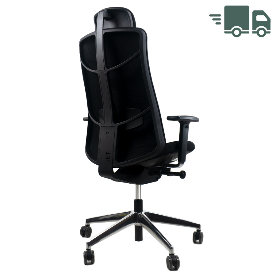 König+Neurath JET.III Bürodrehstuhl mit Polsterrücken | Kopfstütze