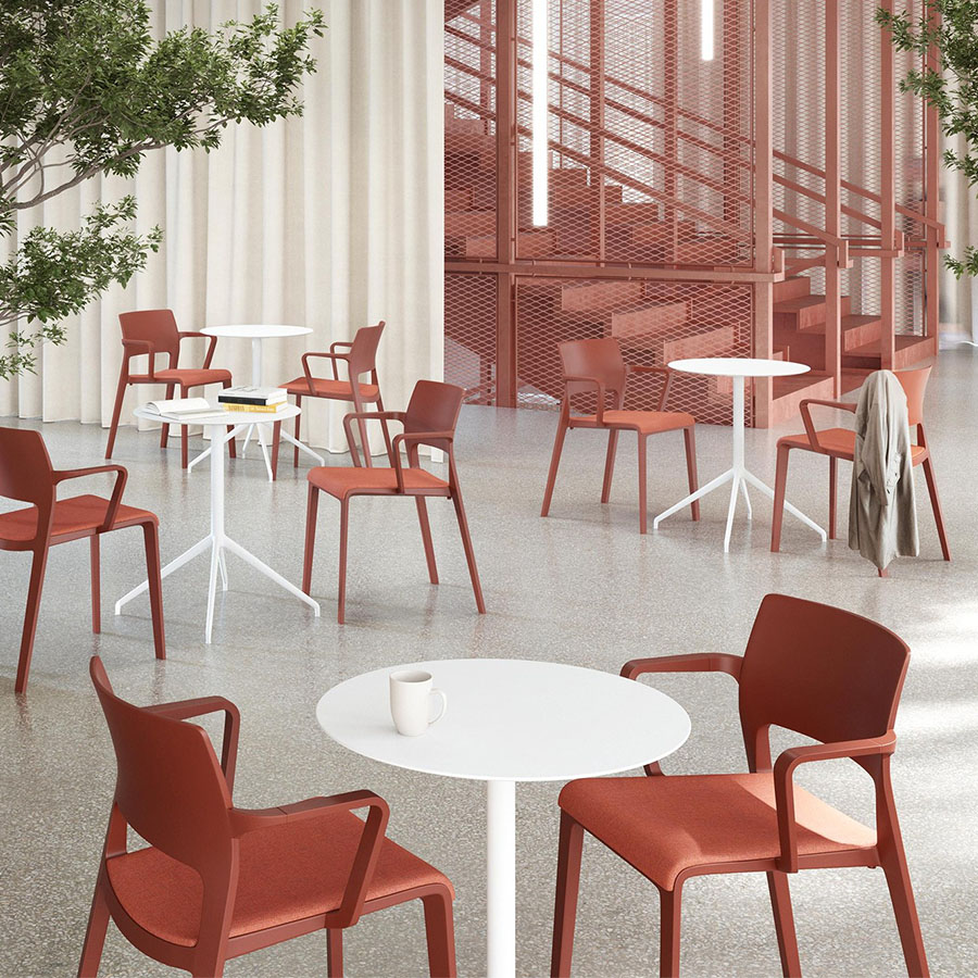 Arper Yop Tisch rund weiß