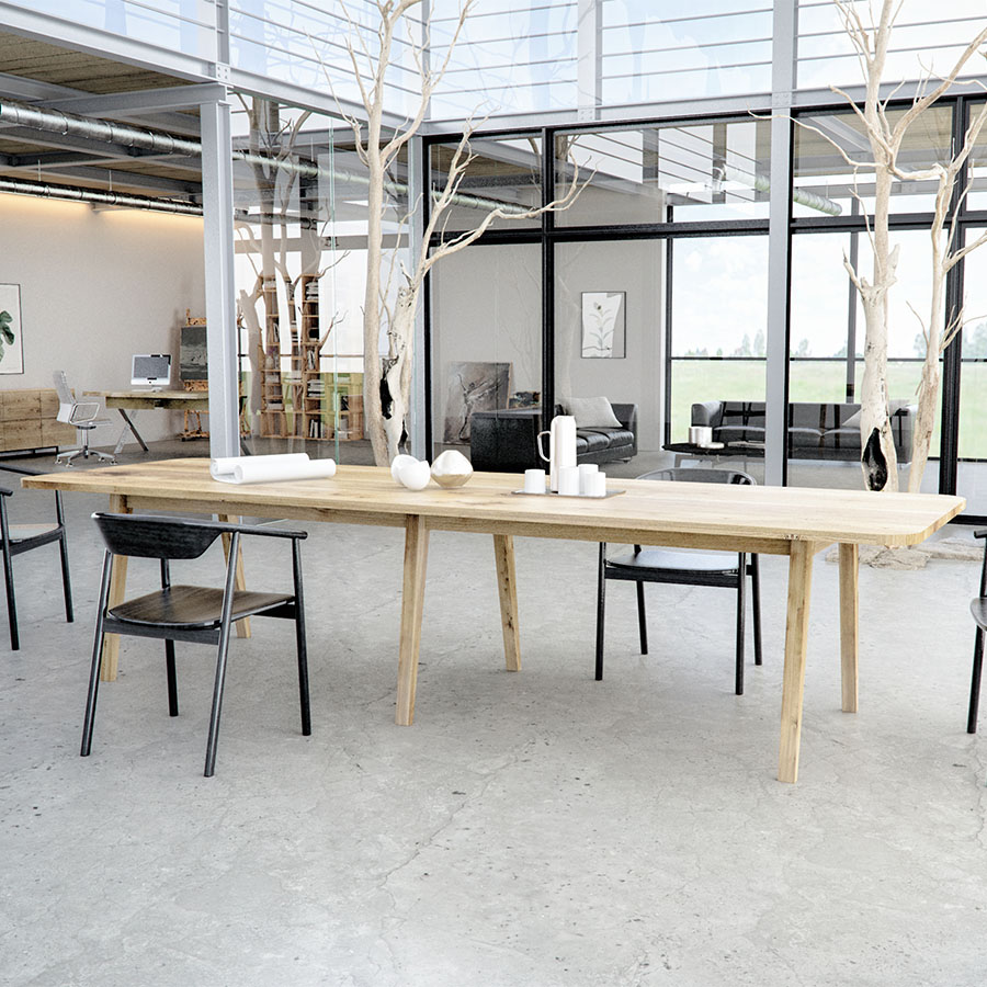 Trebord Lav Tisch Birke ab 230 cm Länge