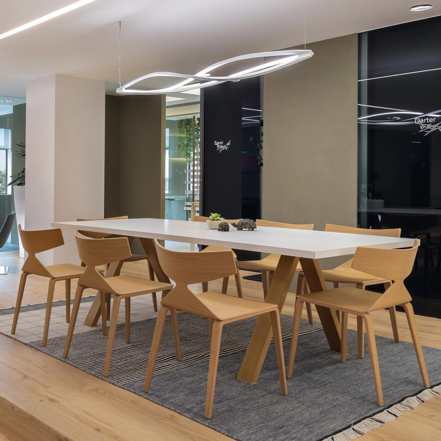 Arper SAYA 3701 Vierfuß Holzbeine - Effekt Teak