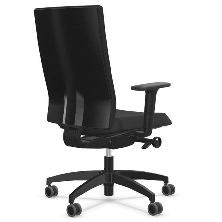 Dauphin @Just evo operator schwarz mit Polsterrückenlehne