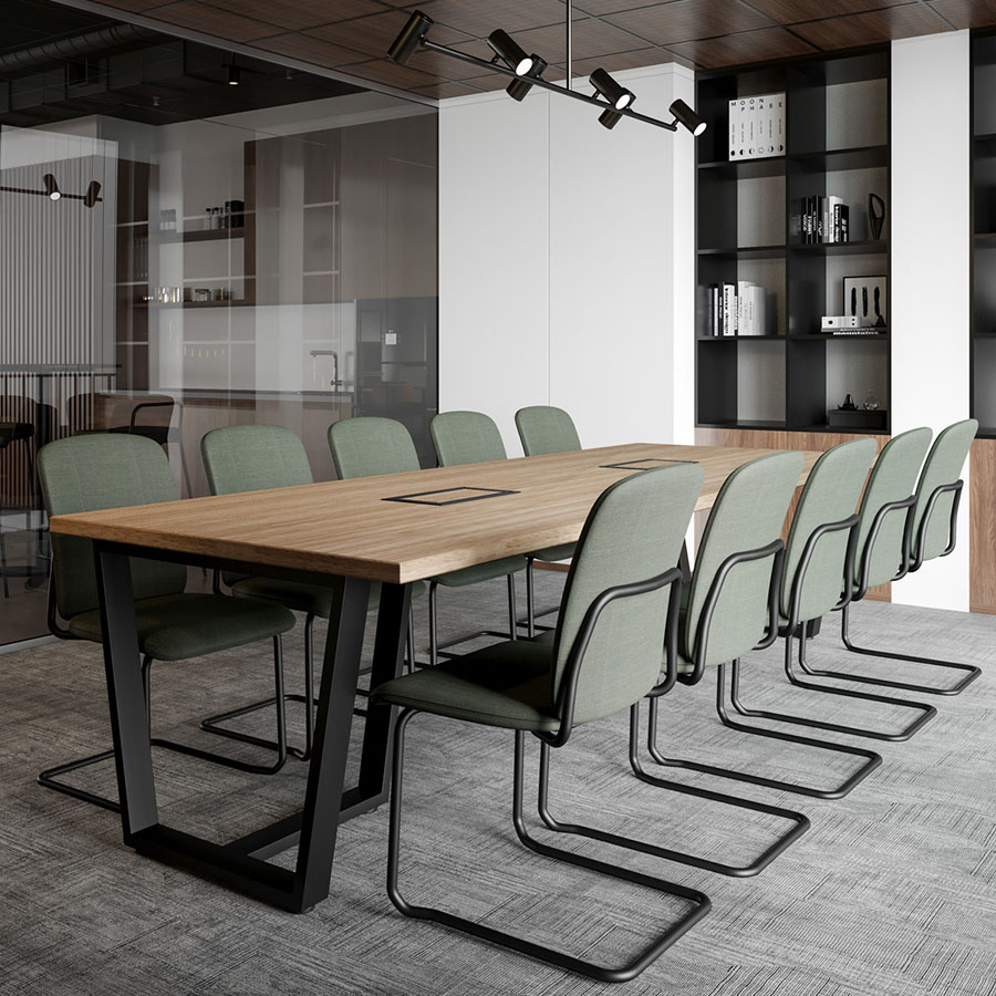 Bejot TB Konferenztisch mit Gestell schwarz