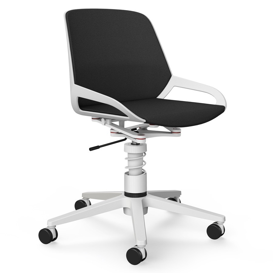 Aeris Numo Task mit Federbein weiss- polster grau