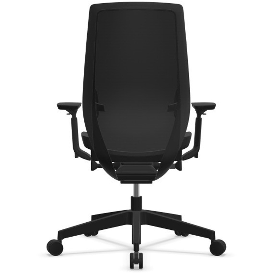 Profim AccisPro mit Netzrücken schwarz und Sitzbezug Next schwarz - Rückseite