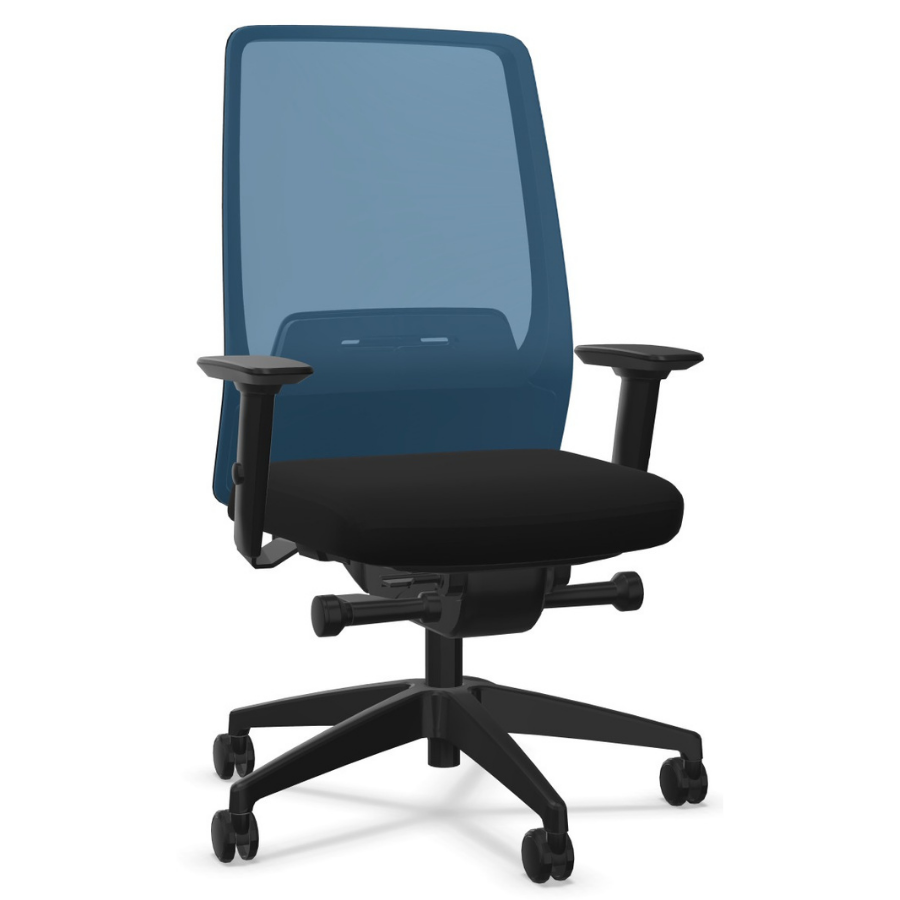 Interstuhl AIMis1 AM26E Netzfarbe kobaltblau Polsterfarbe schwarz