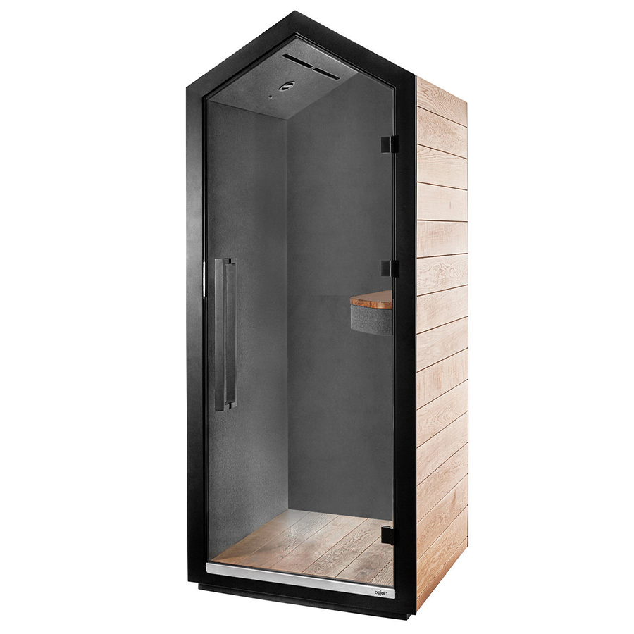 Bejot Treehouse Telefonbox Akustikkabine Wood mit Fenno 004 ohne Hocker