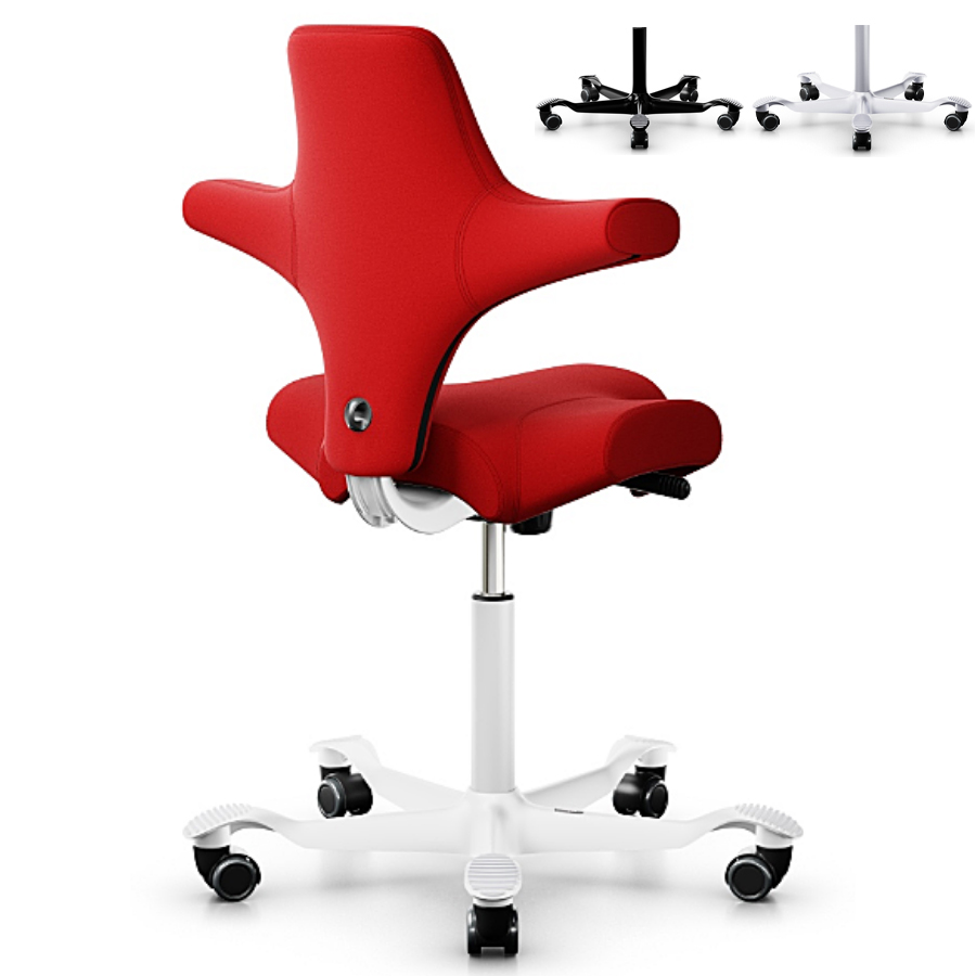 HAG CAPISCO 8106 Stoff Xtreme rot mit Gestell weiß