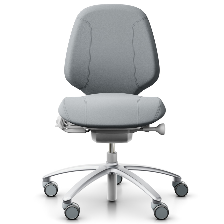 RH Mereo 200 silver grey mit halbhoher Rückenlehne - Xtreme hellgrau - Frontansicht