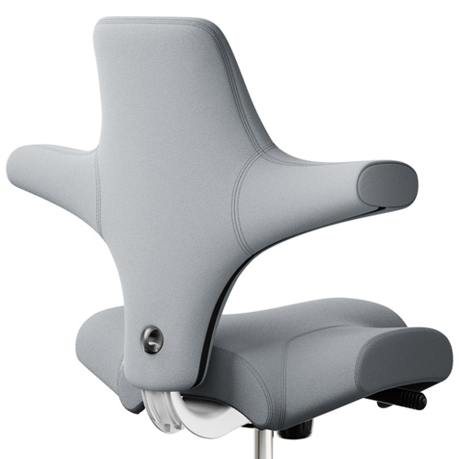 HAG Capisco 8106 hellgrau 094 mit weißem Gestell Detail