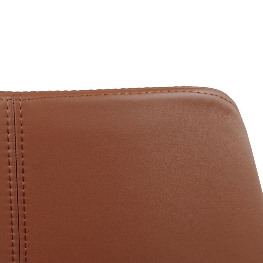 Profim FAN 10 HW - Bezug Premiumleder cognacbraun - Detail Rückenlehne