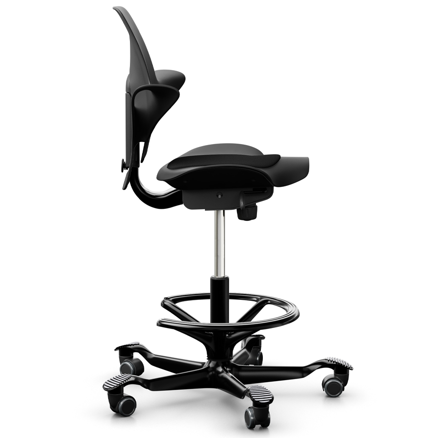 HAG CAPISCO PULS 8010  schwarz Stehhilfe mit Fußring schwarz - Seitenansicht