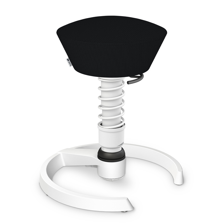 Aeris Swopper Cura recyceltes Polyester schwarz | Gestell weiß | Gleiter