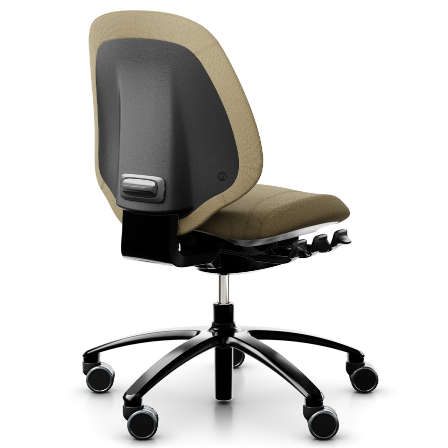 RH Mereo 200 mit halbhoher Rückenlehne - Gestell schwarz - Capture Beige