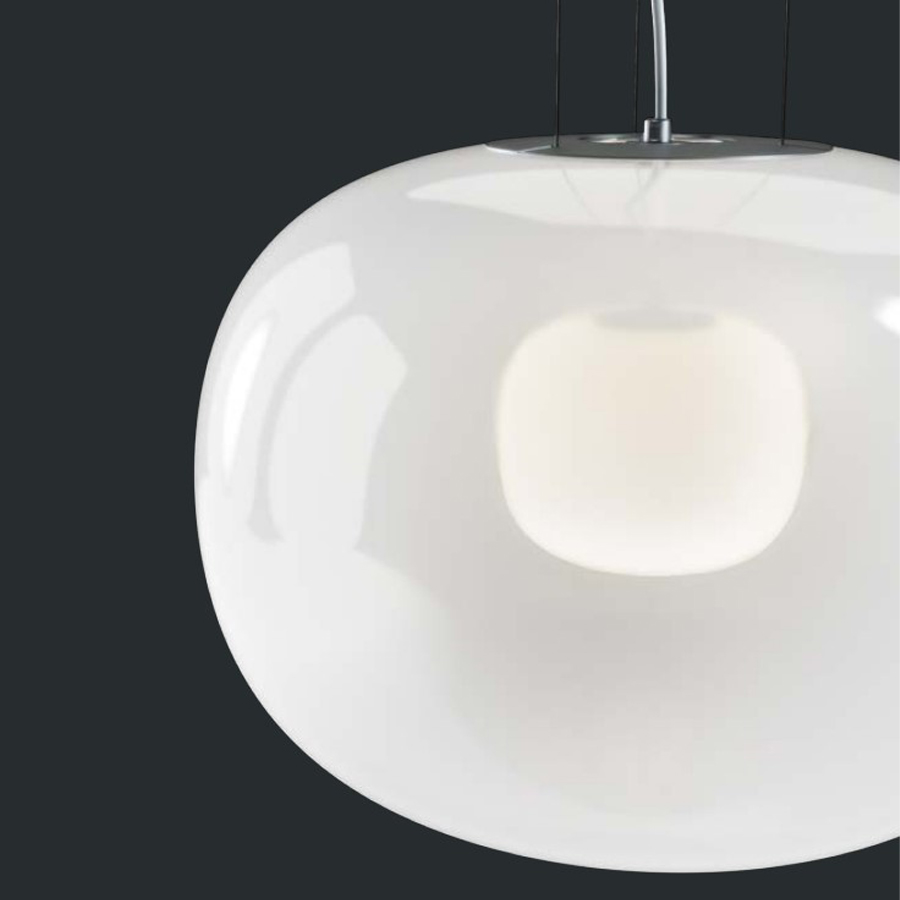 Glamox SNÖ Nahaufnahme Oberseite Schirm