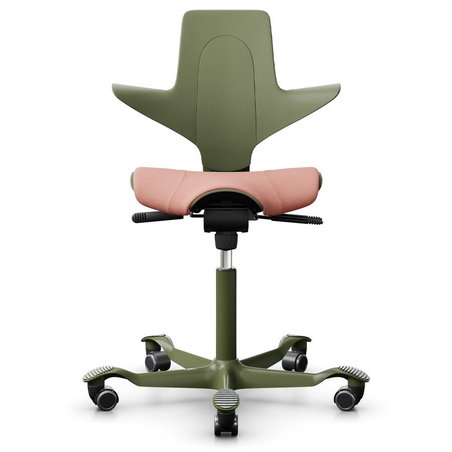 HAG CAPISCO PULS 8020 | Schale Moss | Bezug Select rosa | Gestell Moss Grey | Front