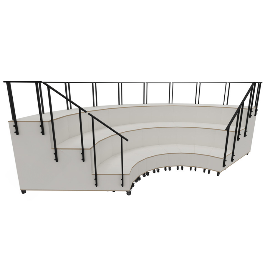 Auf Anfrage mit seltichem Geländer