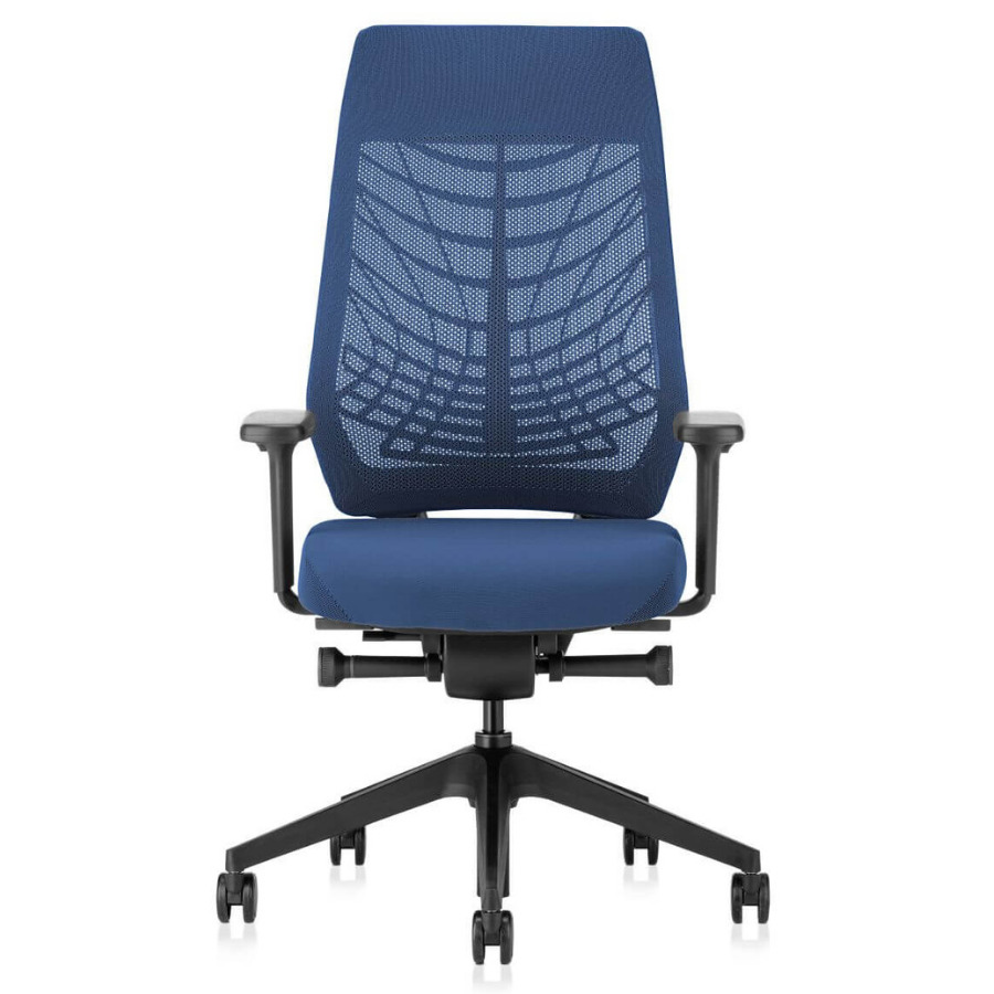 Interstuhl JOYCEis3 JC217 Bürostuhl mit Netzrücken pastelblau - VorderansichtInterstuhl