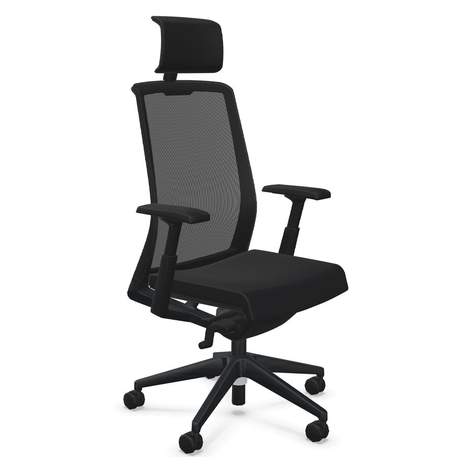 HAWORTH Very (Comfort 62) - Netzrücken mit Kopfstütze und Armlehnen