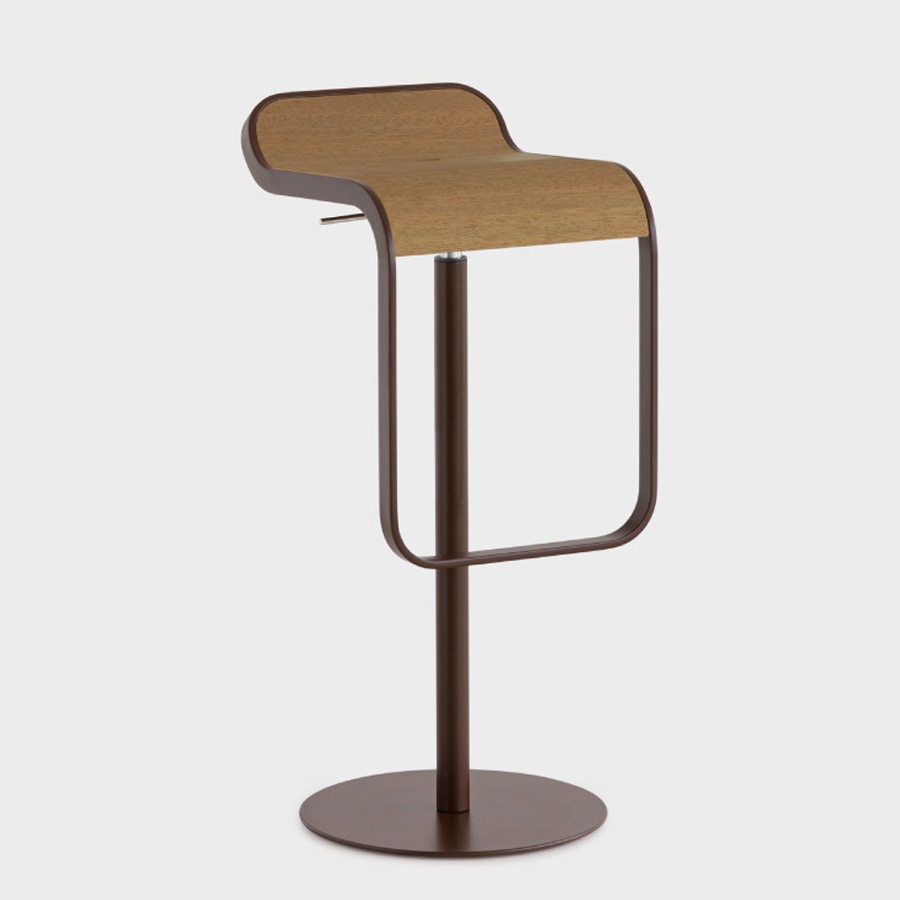 lapalma LEM ES81 Barhocker Outdoor | Braun mit Sitzfläche aus Holz