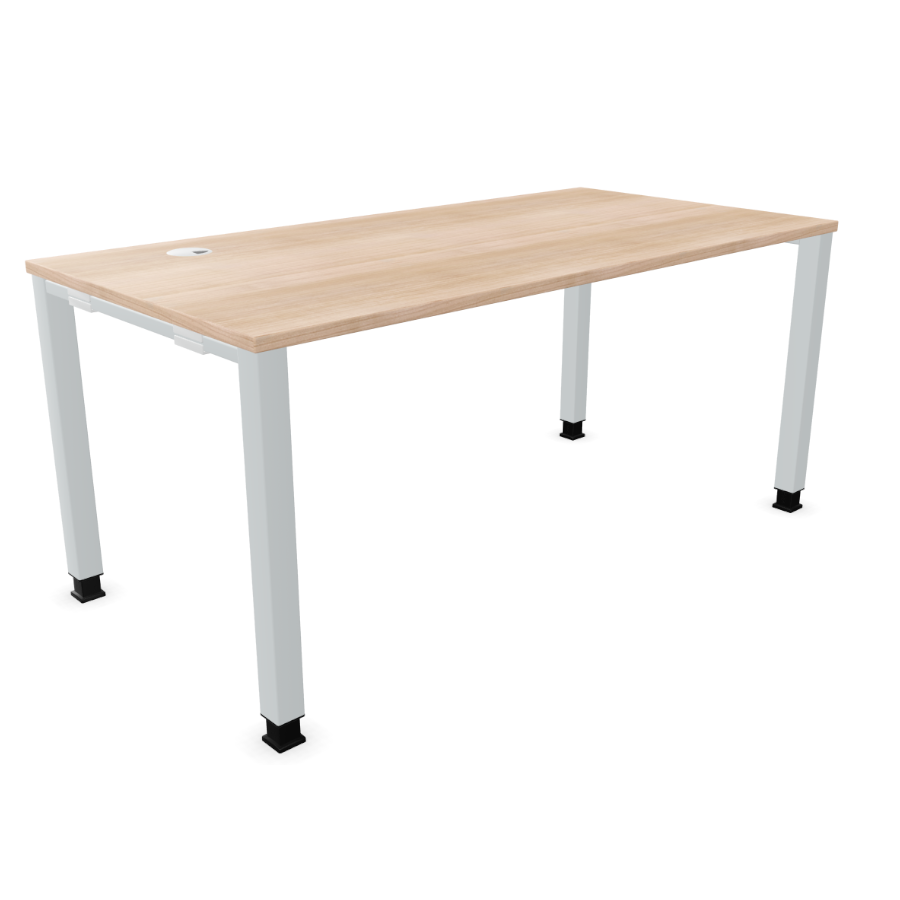 Palmberg Systo Tec Platte Nussbaum mit Gestell Weißaluminium