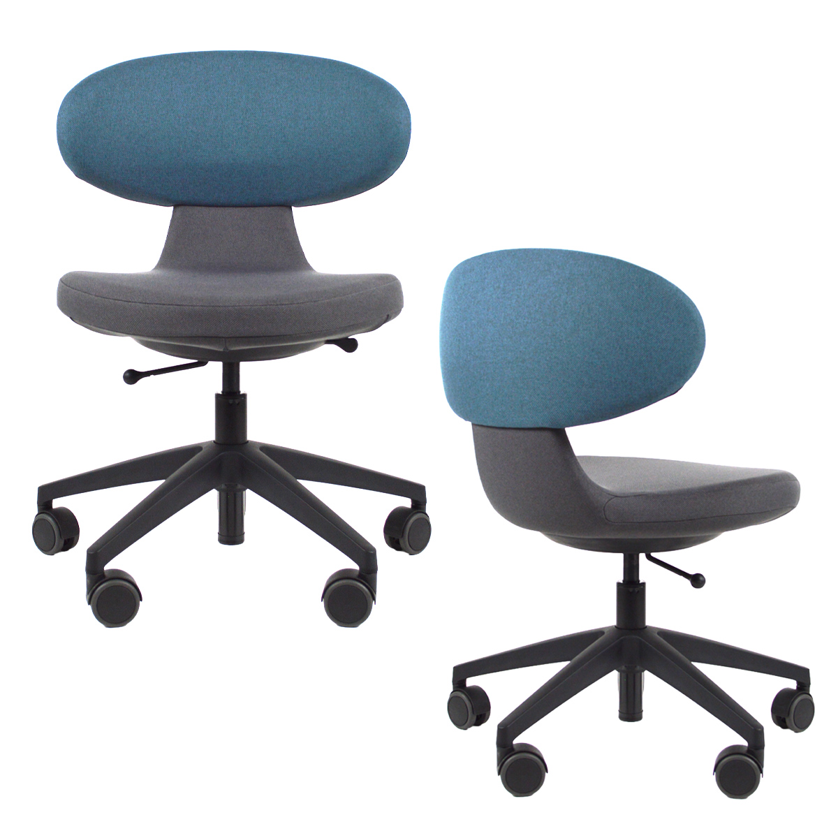 Girsberger SIMPLEX 3D Homeoffice Bürostuhl blau-grau