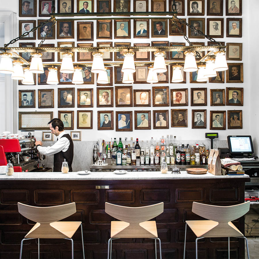 Arper SAYA 3701 Holz Vierbeiner - Gestell Chrom