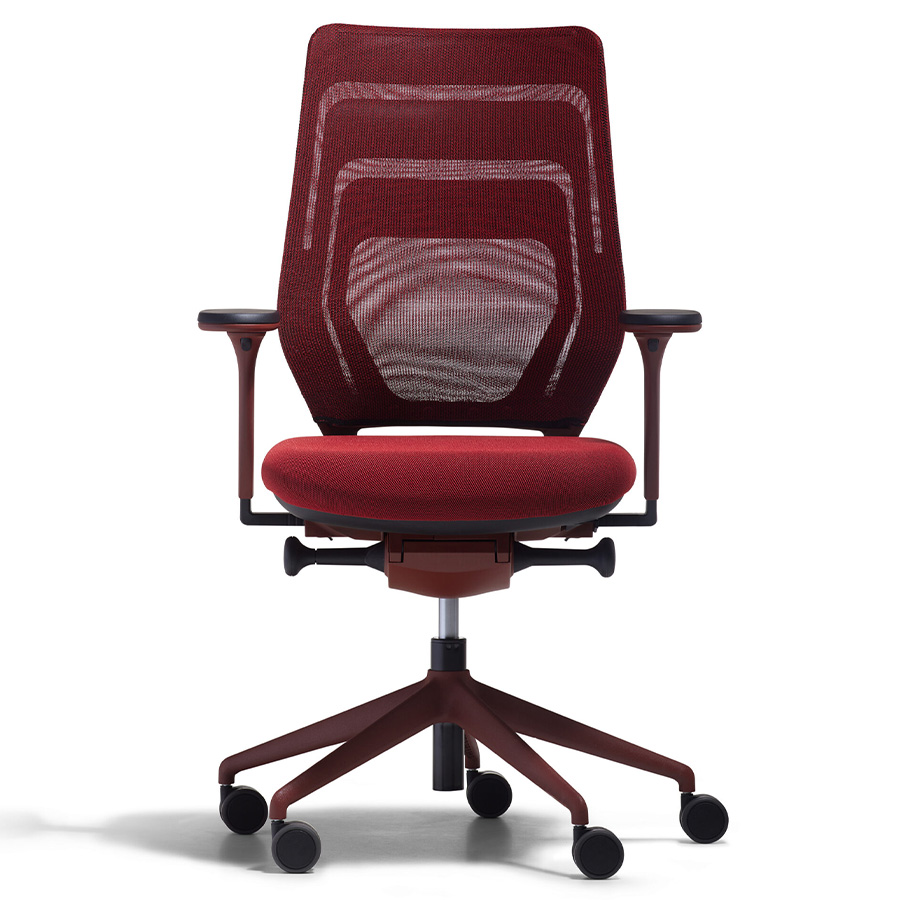 fm Asiento Bürodrehstuhl in Rot konfigurierbar