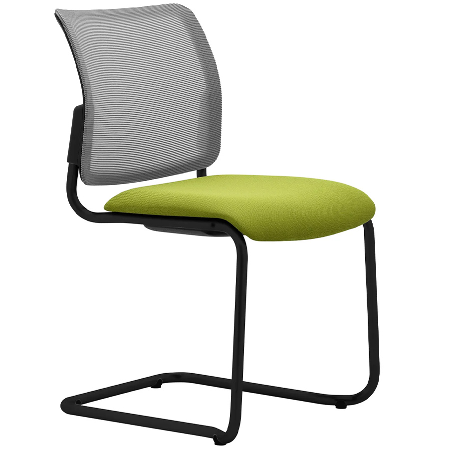 Rim Net Konferenzstuhl Freischwinger Gestell schwarz ohne Armlehnen