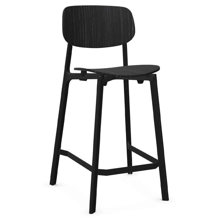 Kristalia COLANDER Barhocker schwarze Eiche