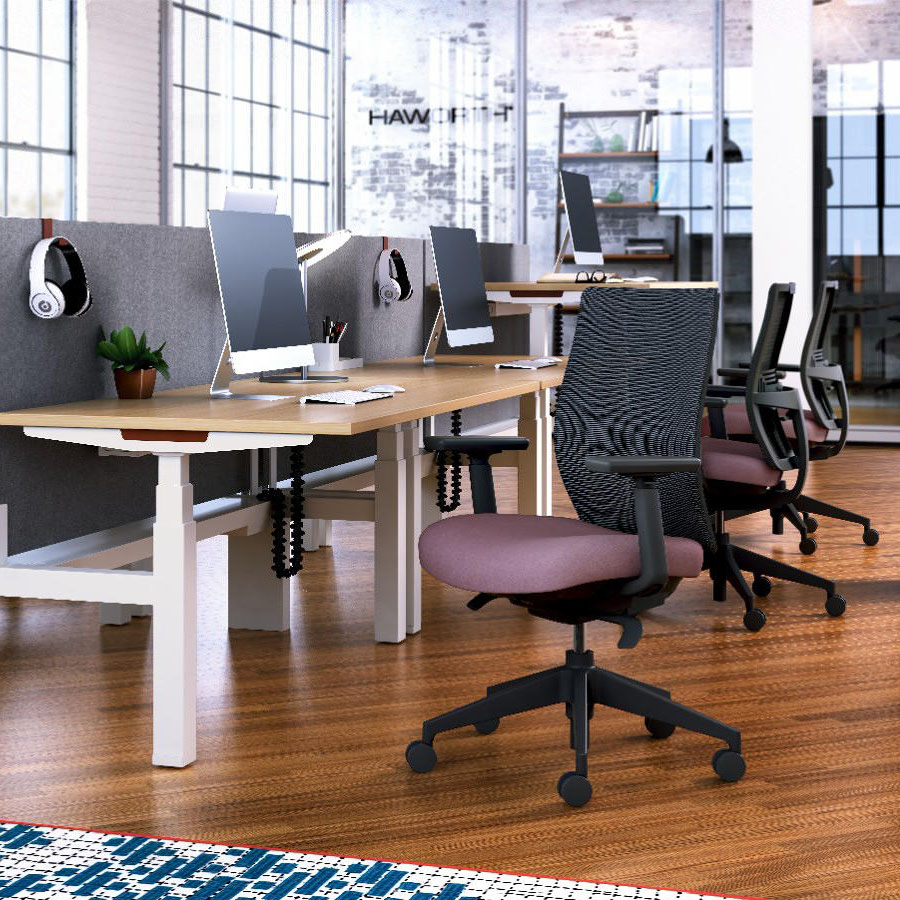 HAWORT Aloha Active Bürodrehstuhl mit Netzrücken