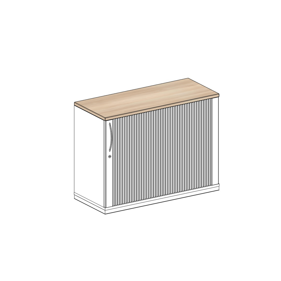 König + Neurath Acta Seitenrollschrank 2 OH 100x42x75 cm