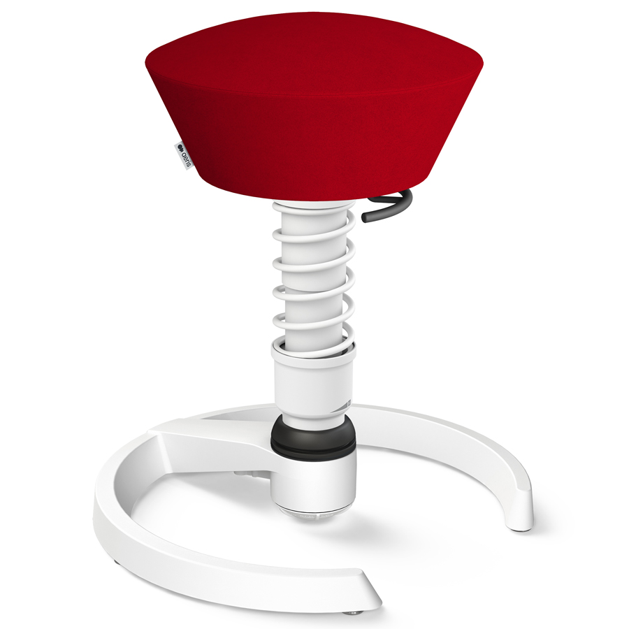 Aeris Swopper Mikrofaser rot mit Gleitern - Gestell weiß