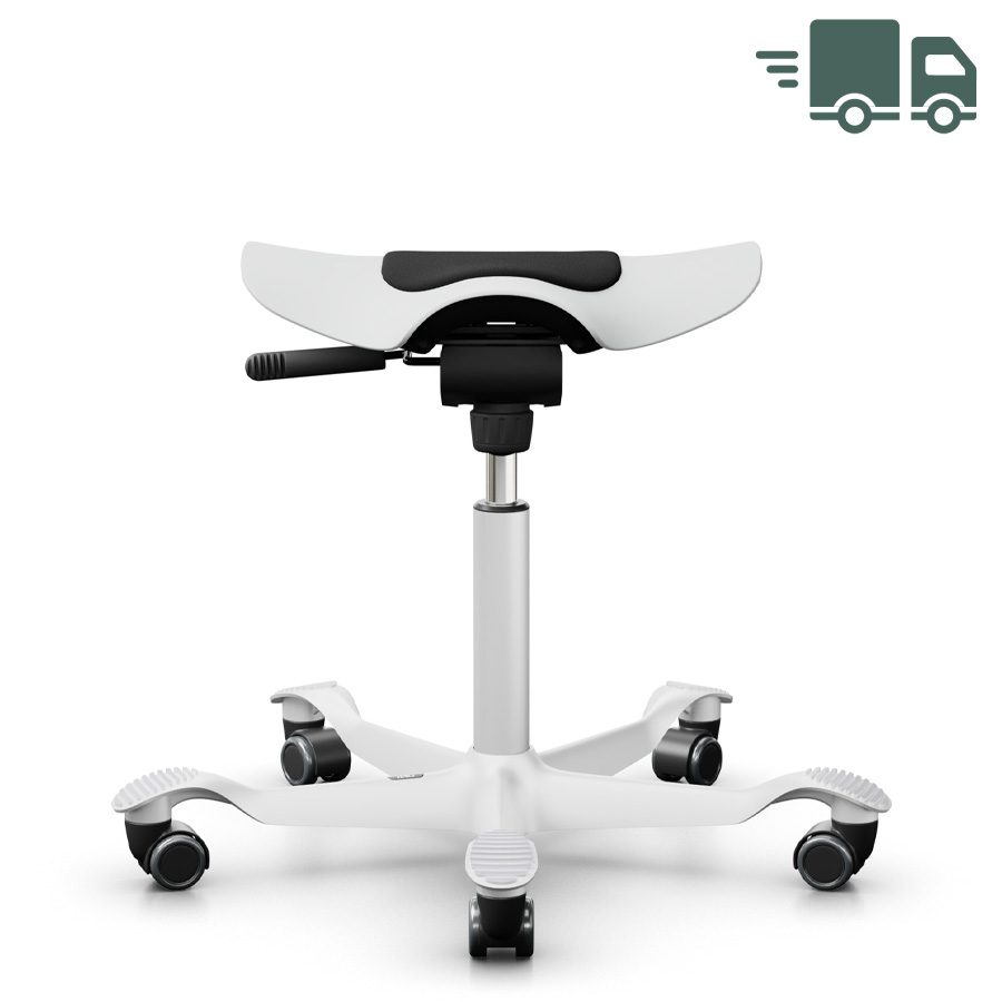 HAG CAPISCO PULS 8001 Hocker "white edition" - weiß ohne Sitzflächenmatte